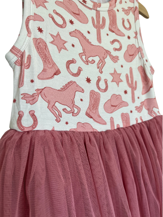 Kids Bamboo + Tulle Tutu Dress - Dixie Western