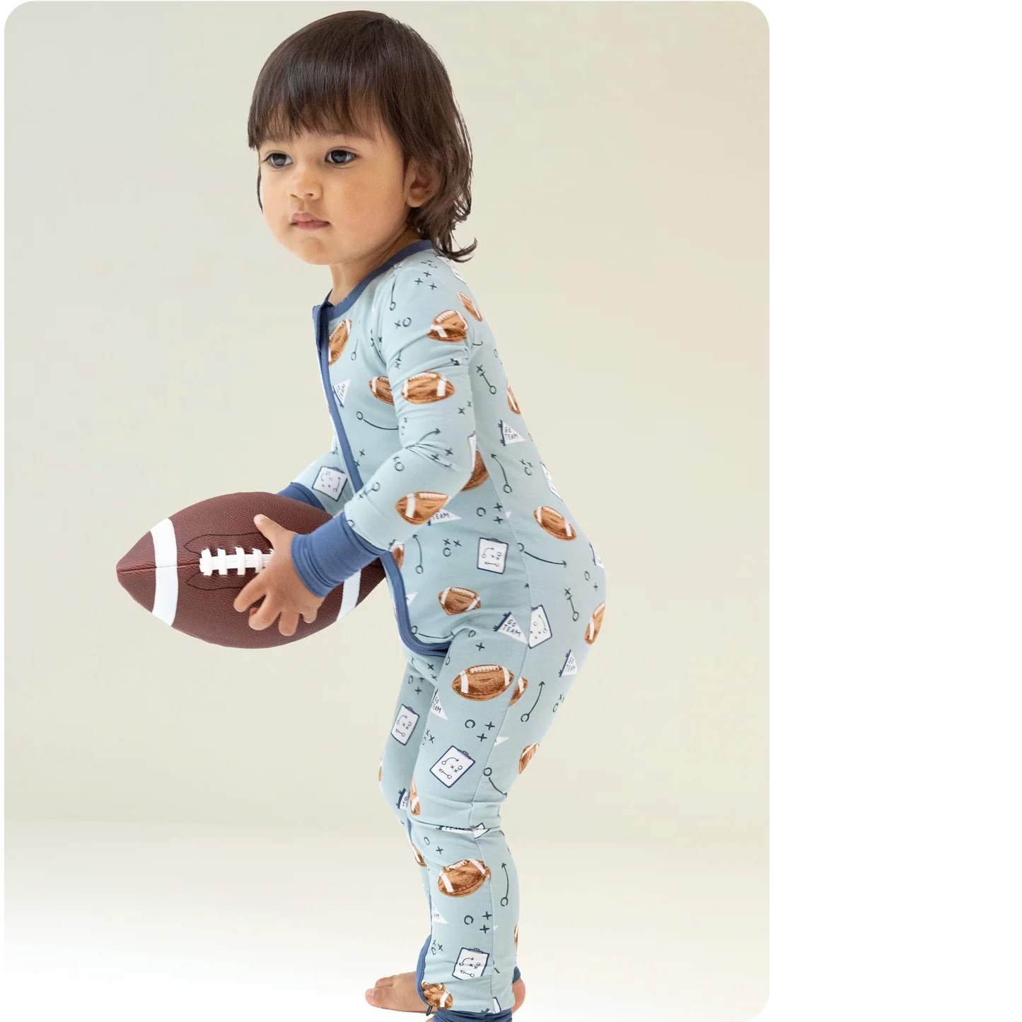 Touchdown Time - 2 Way Zipper Romper