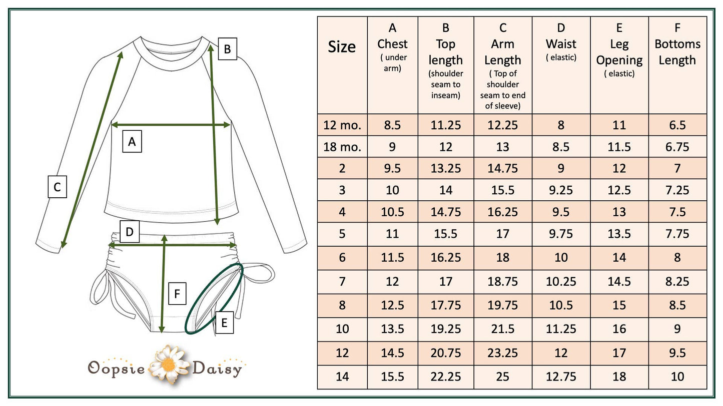 Kids Beige Sun & Daisy Long Sleeve Rash Guard Swimsuit