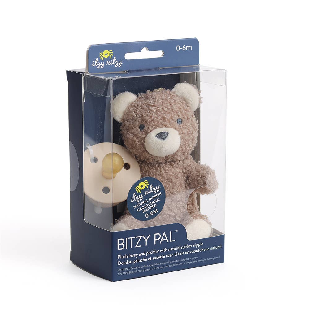 Natural Rubber Pacifier & Stuffed Animal