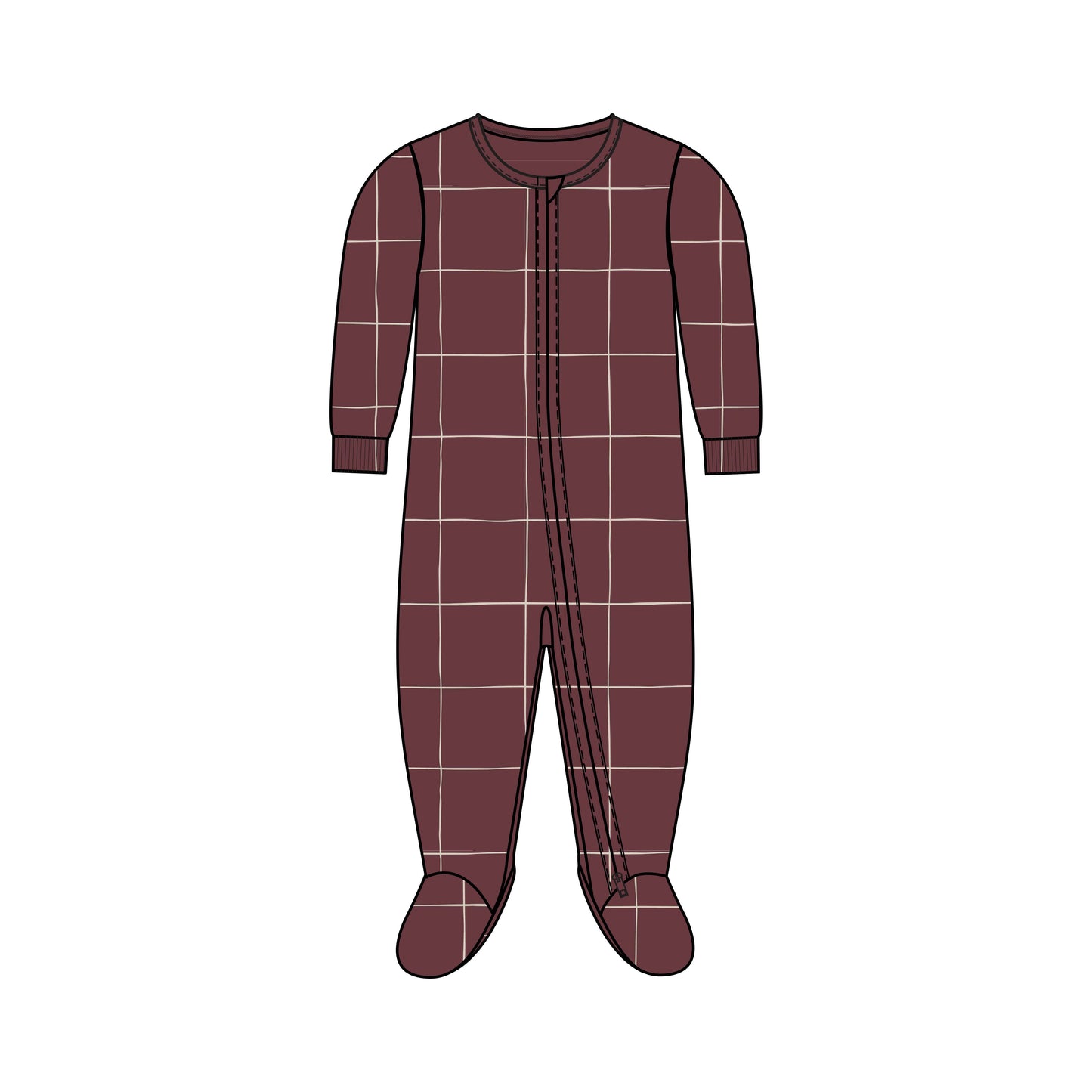 Peyton Zipper Sleeper - Holiday Collection