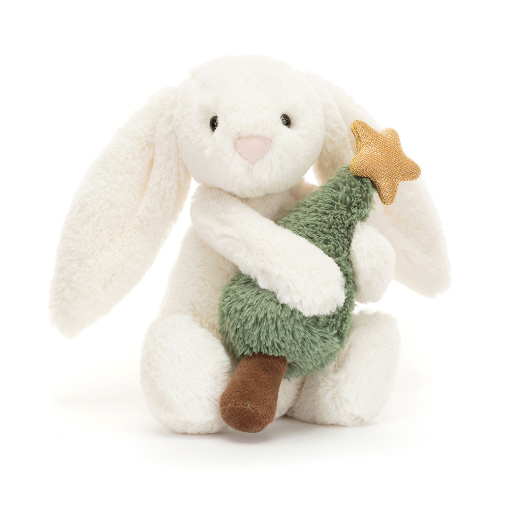 Bashful Bunny with Christmas Tree by Jellycat!