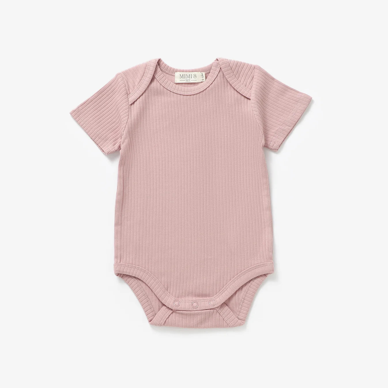 The Bobbi Short Sleeve Onesie - Peony
