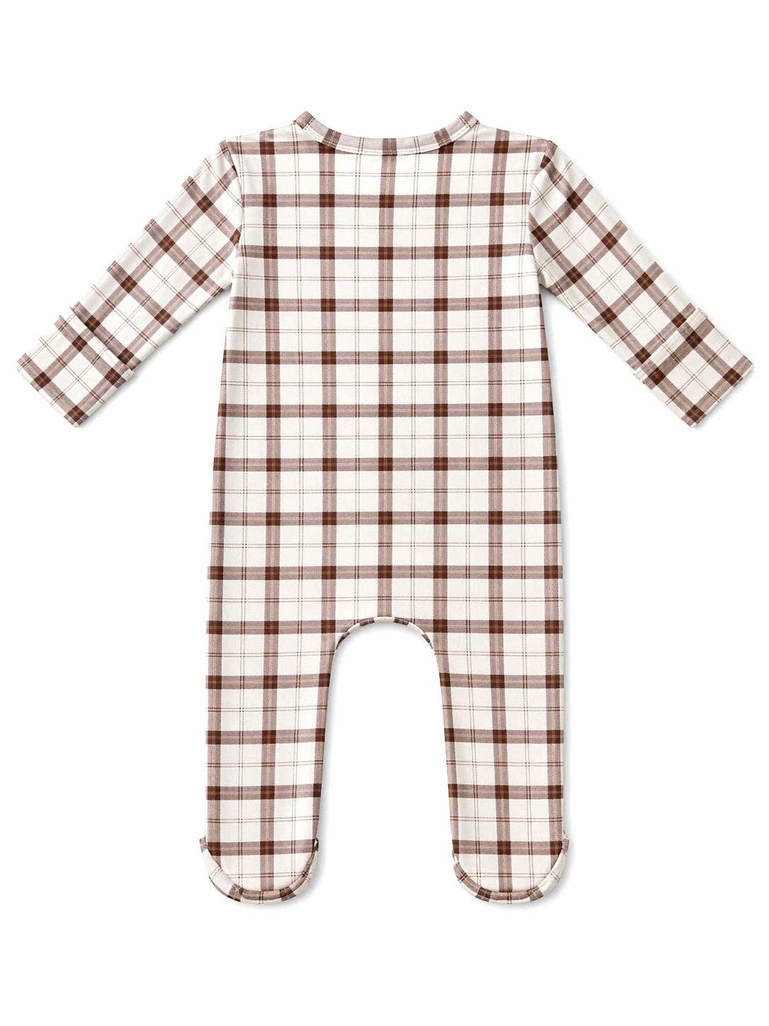 2-Way Zip Footie, Homestead Plaid