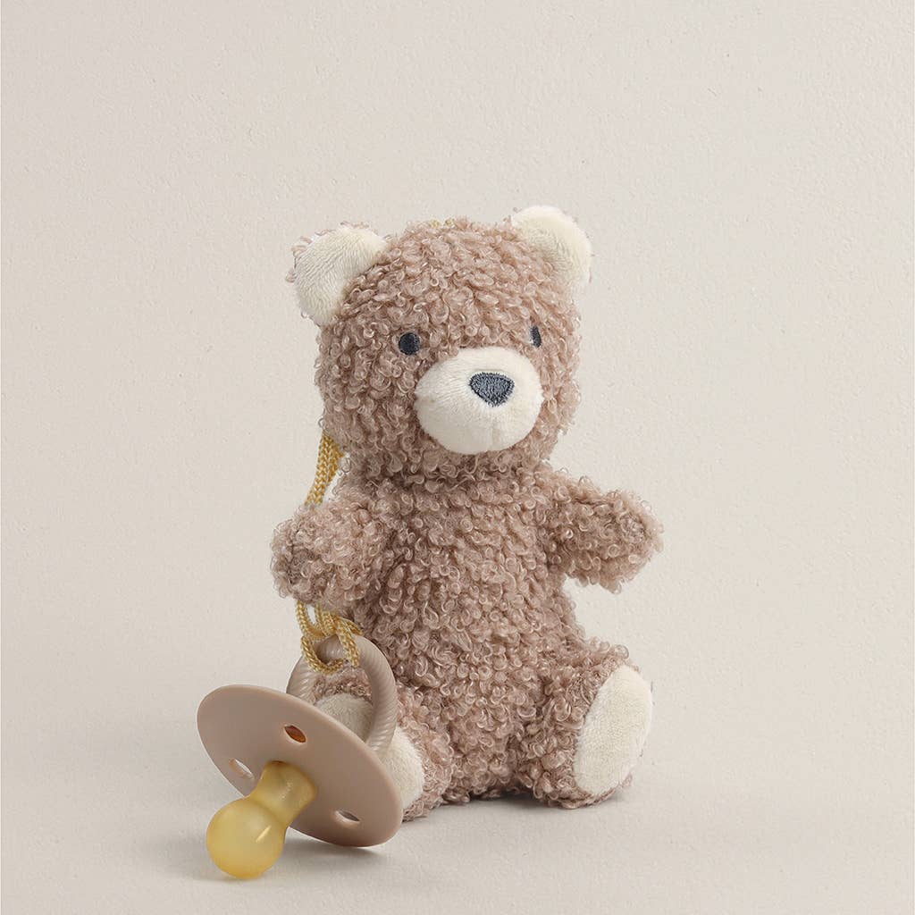 Natural Rubber Pacifier & Stuffed Animal
