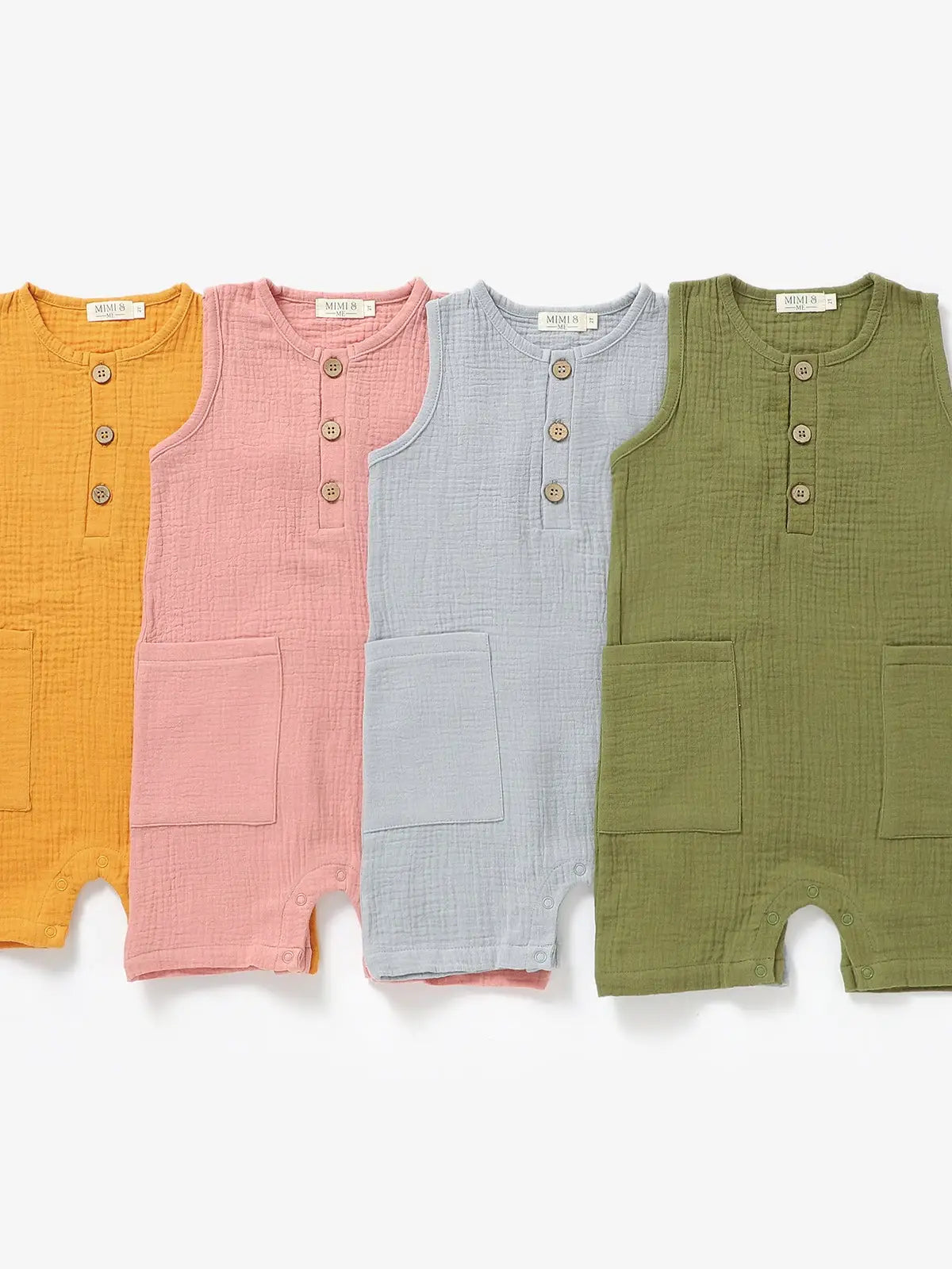 Sleeveless Organic Muslin Romper