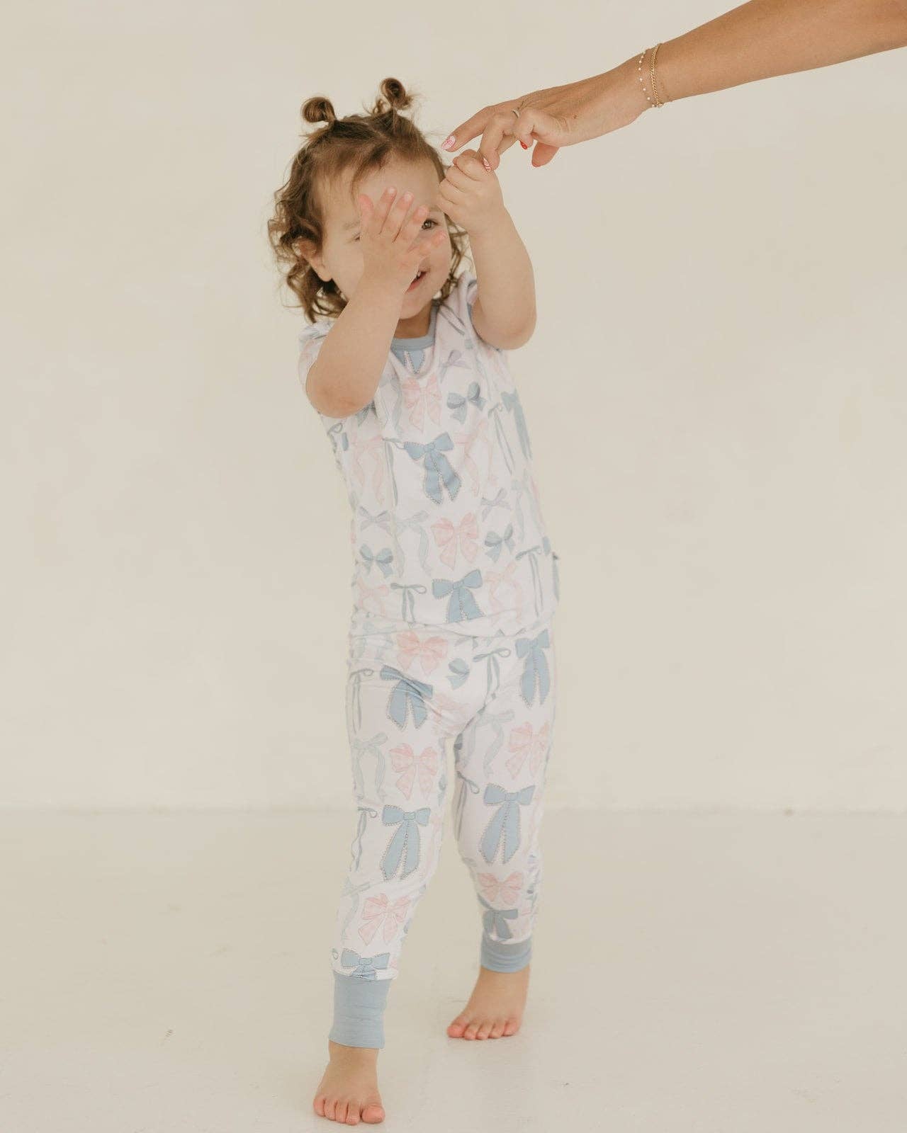 Cotton Candy Bows | Bamboo Short Sleeve Pajamas