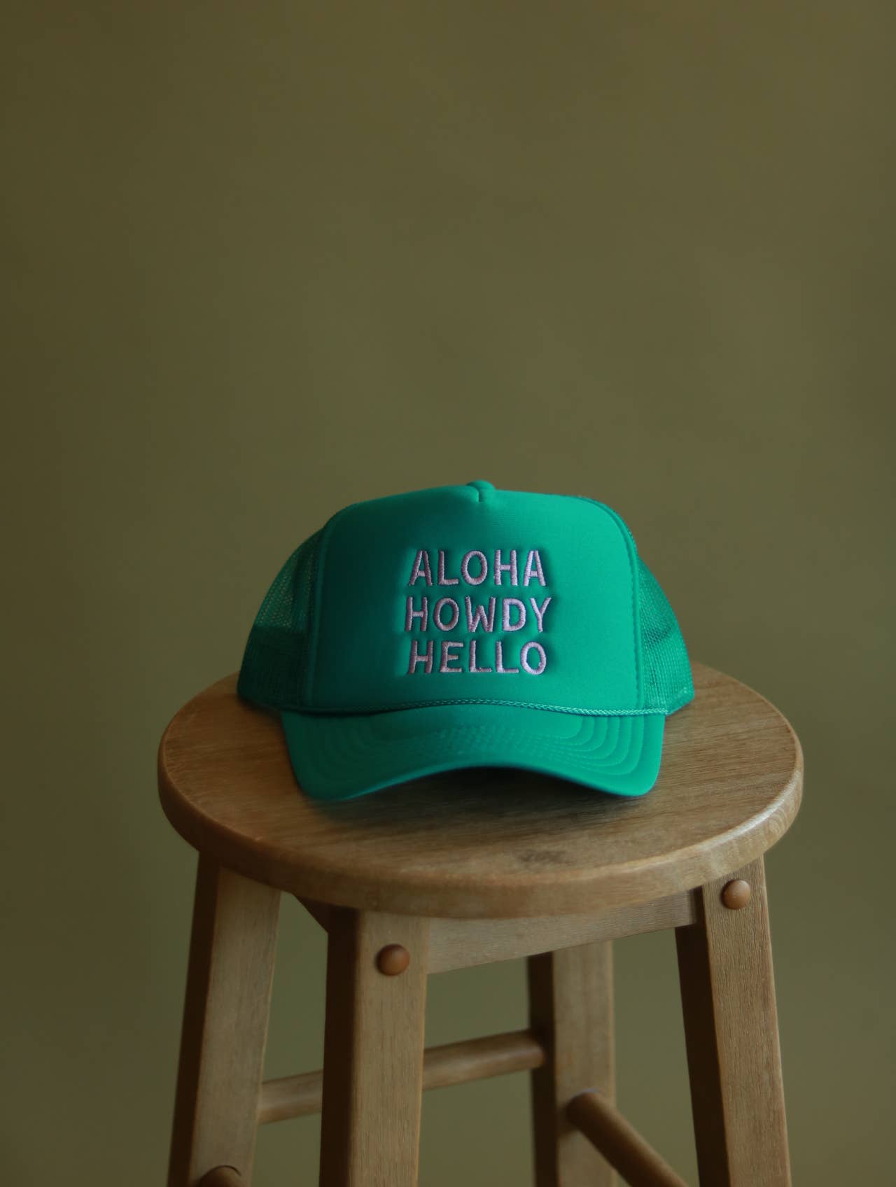 Aloha Howdy Hello Trucker hats