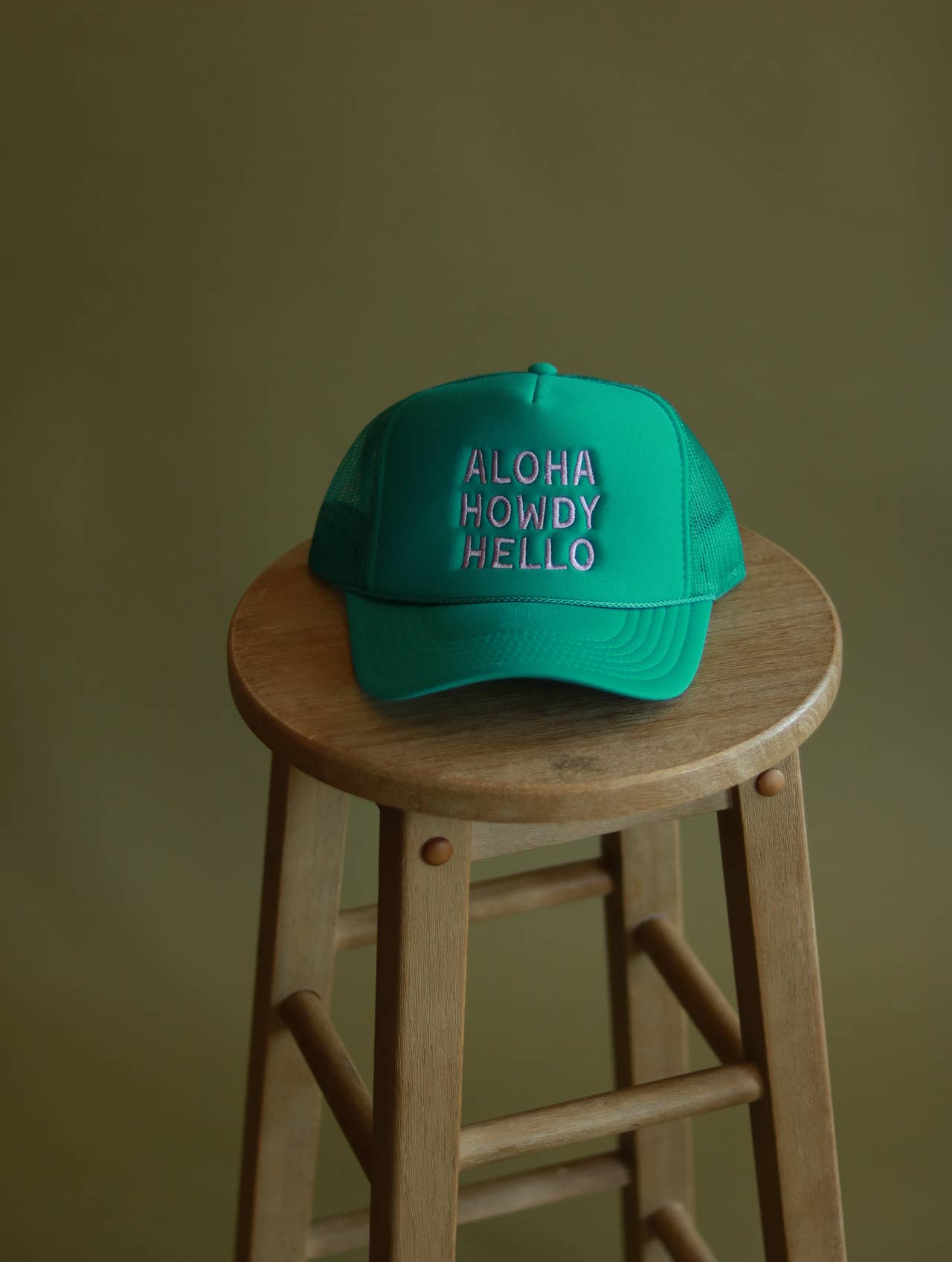 Aloha Howdy Hello Trucker hats