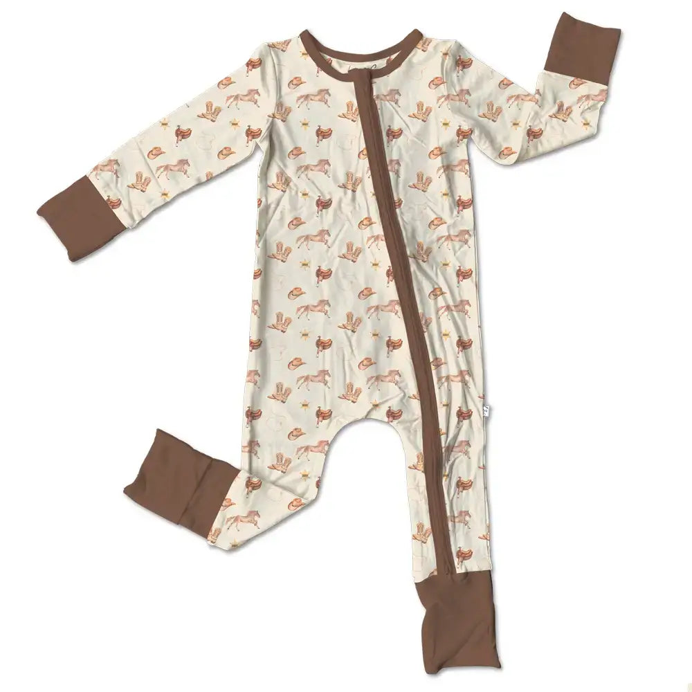 Paislee Sherrif Bamboo Convertible Footie
