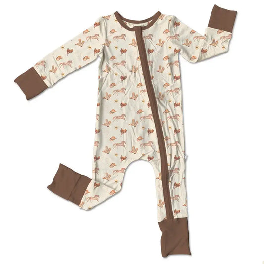 Paislee Sherrif Bamboo Convertible Footie