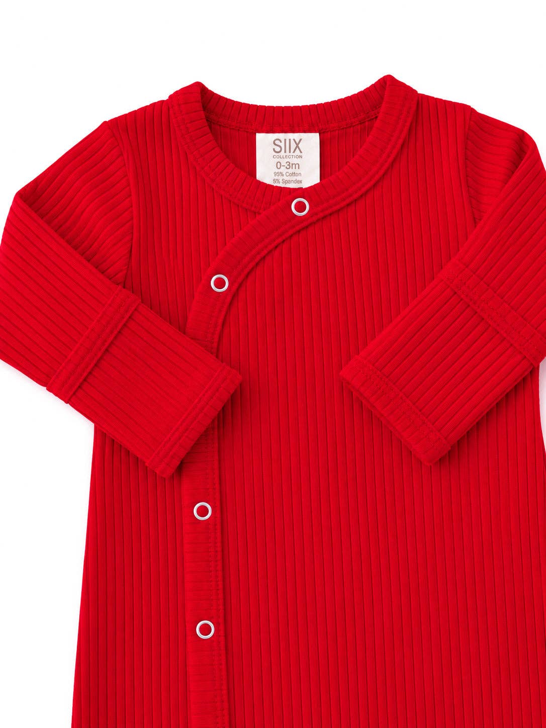 Red / Ribbed Gown