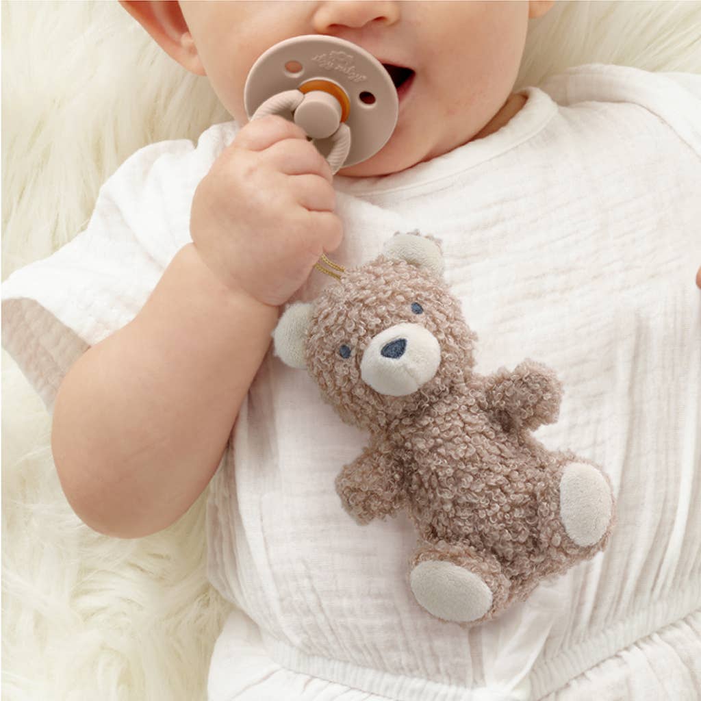 Natural Rubber Pacifier & Stuffed Animal