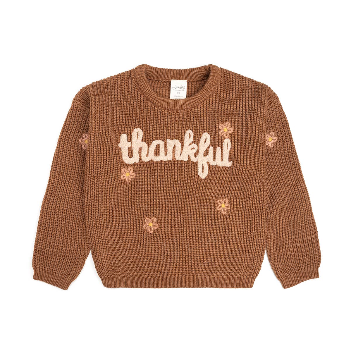 Thankful Thanksgiving Knit Sweater - Kids Clothing - Fall