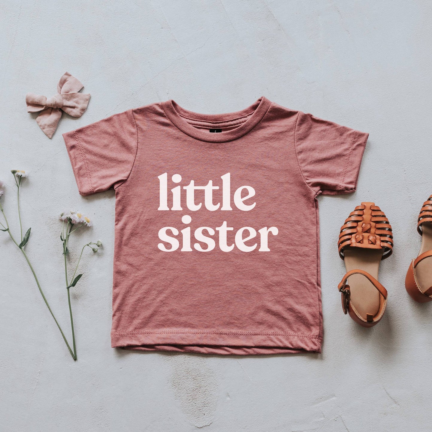 Mauve Little Sister Kids Tee