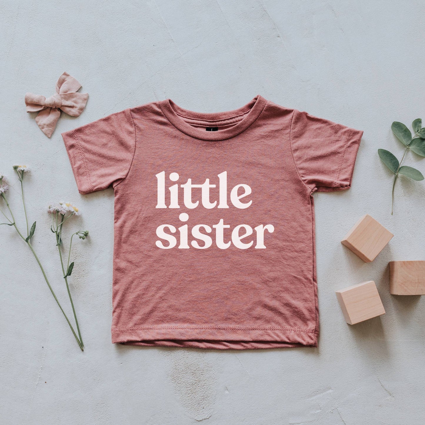 Mauve Little Sister Kids Tee