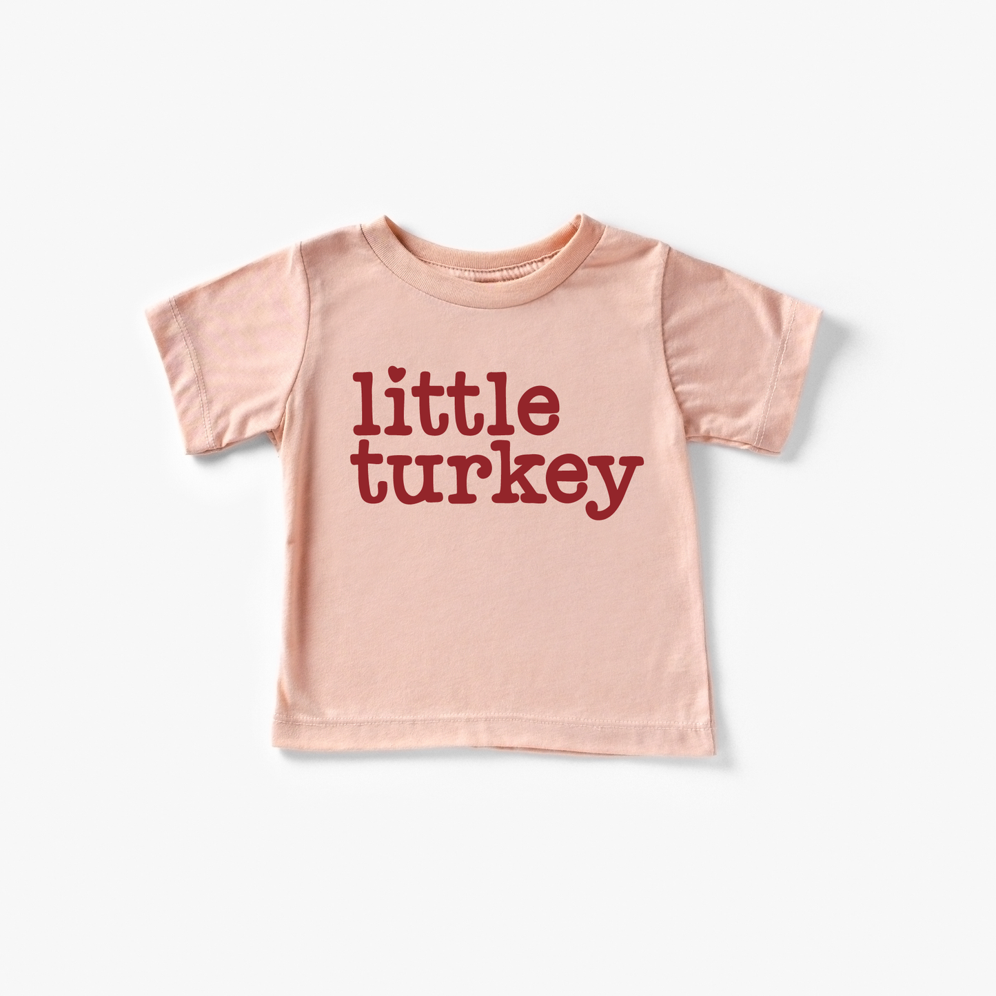 Little Turkey Fall Thanksgiving Toddler and Youth Shirt