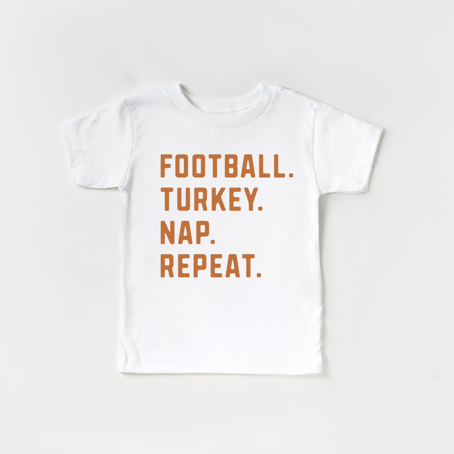 Football Turkey Nap Thanksgiving Toddler and Youth Shirt