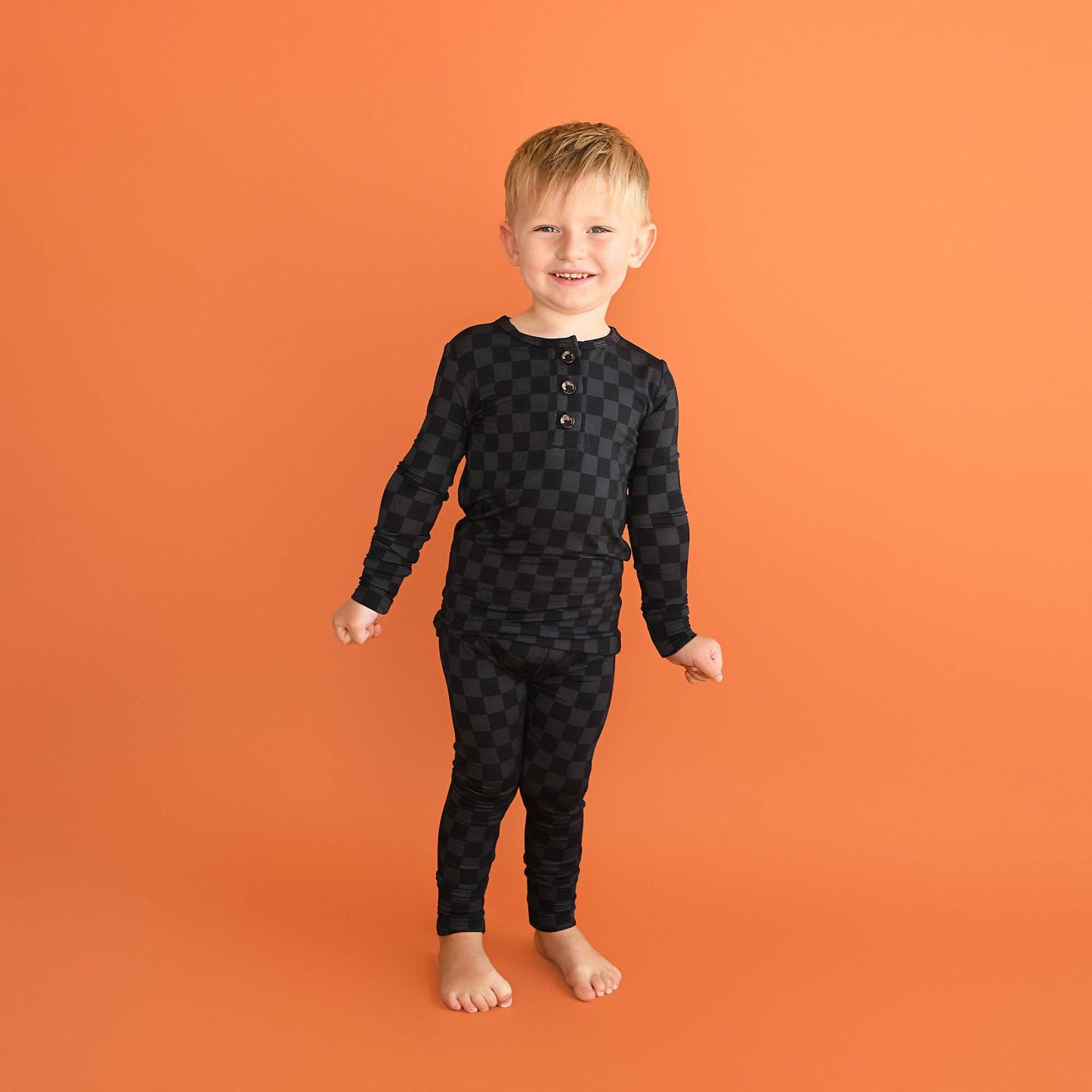 Frankie TWO PIECE Bamboo Halloween Checks Outfit