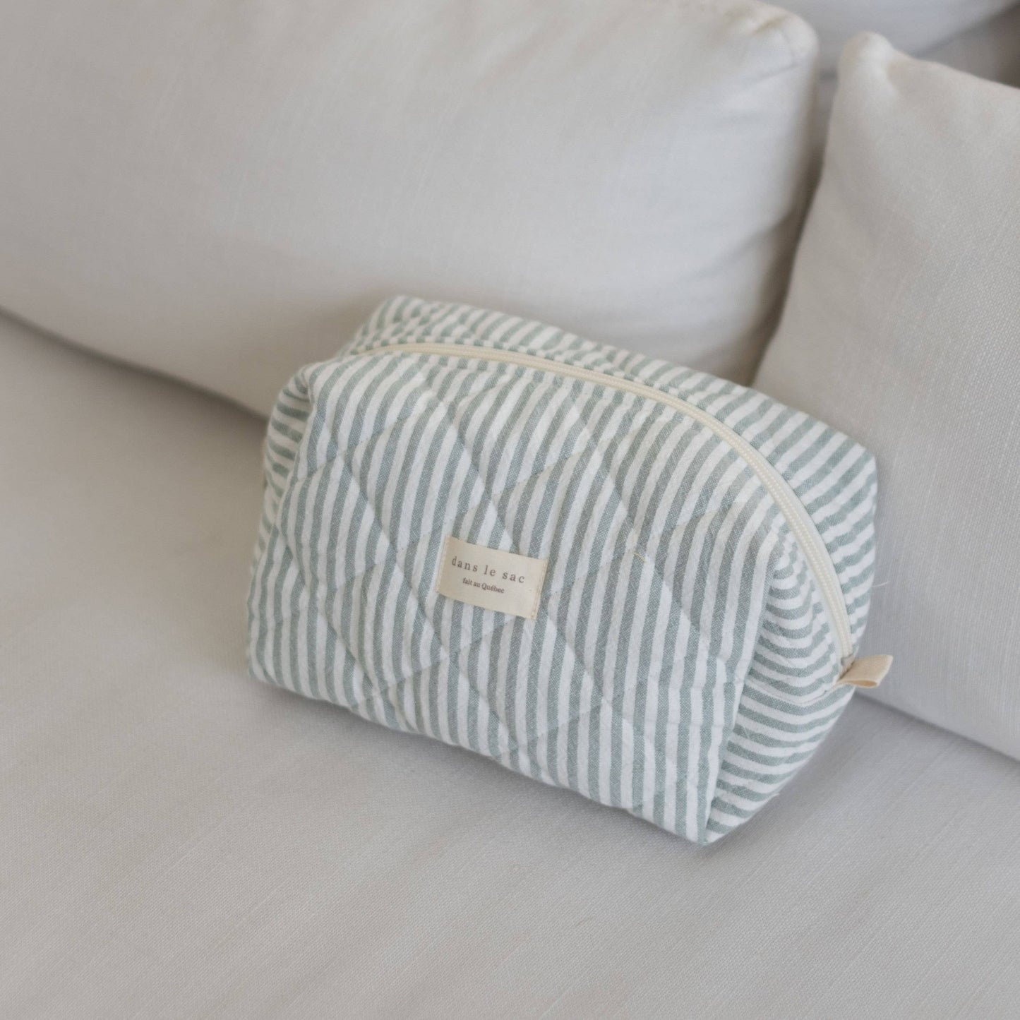 Large quilted pouch