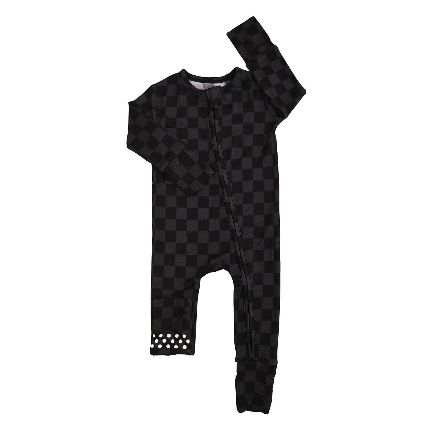 Frankie ZIP Halloween Checks Baby Outfit