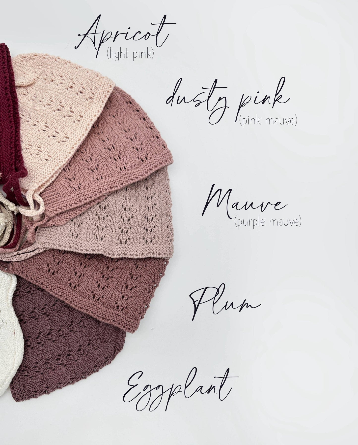 Baby Knit Bonnet Cotton lace Hat| Jamie