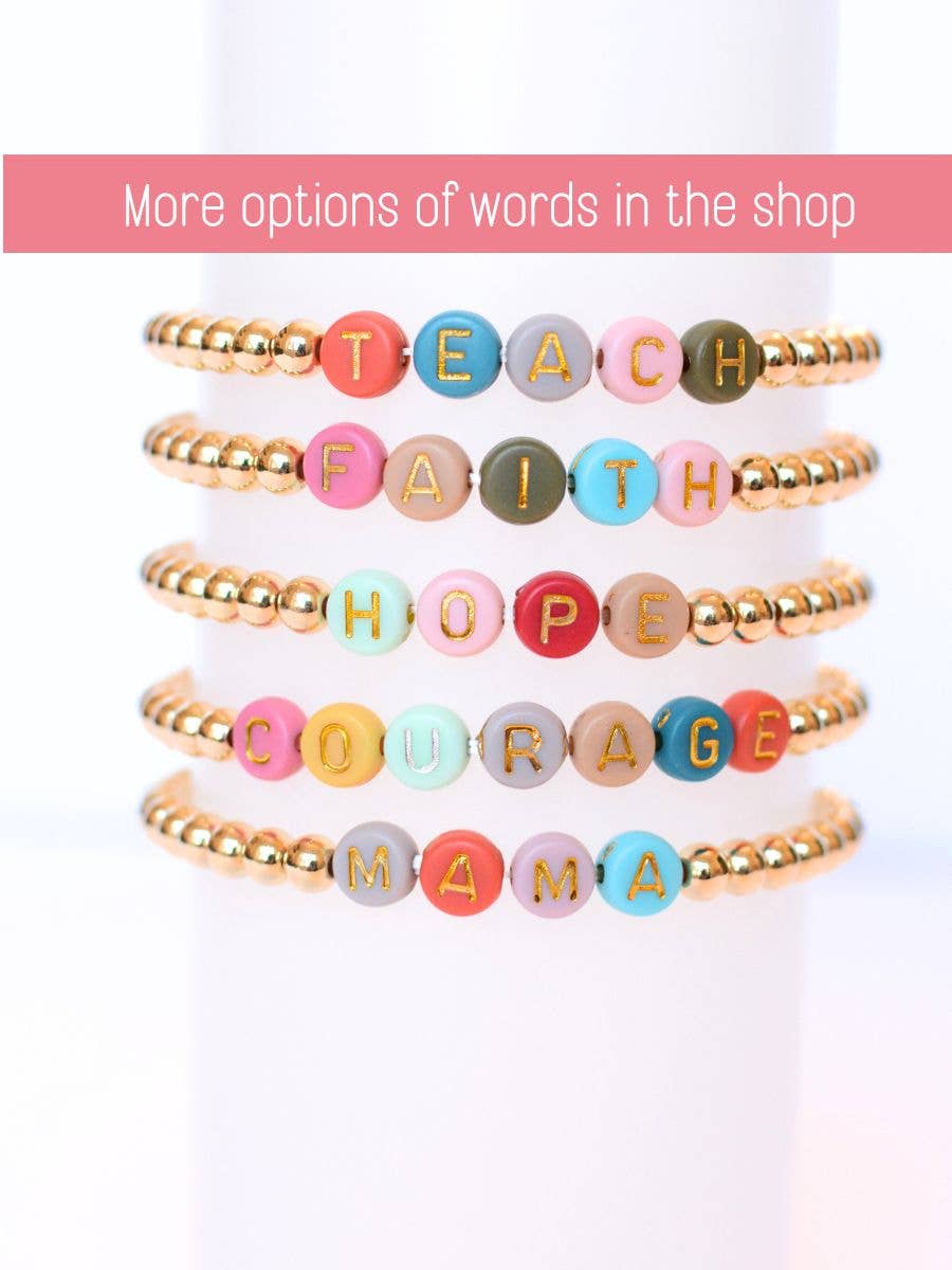 Courage Beaded Bracelet faithbased inspirational jewelry