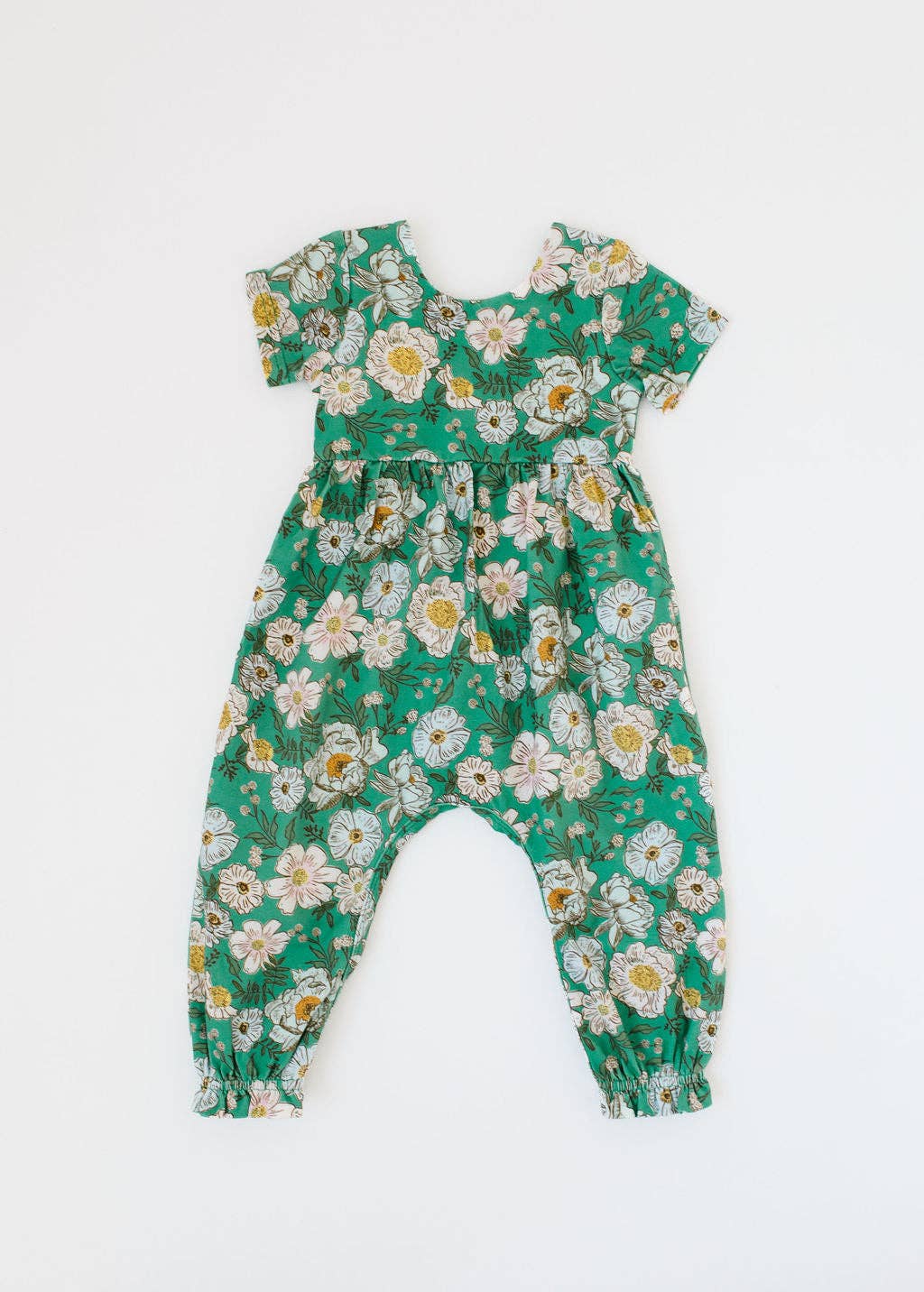 Rosie Romper in Vintage Greens