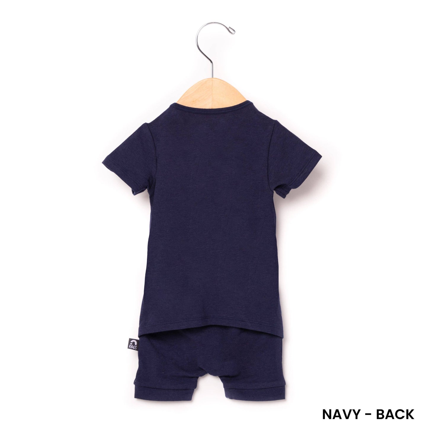 Essentials Infant Peekabooty™ Short Sleeve Short Rag Romper - 'Infant Rag in Multiple Colors'