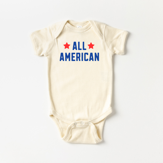 All American Infant One piece Body Suit 4th of July baby