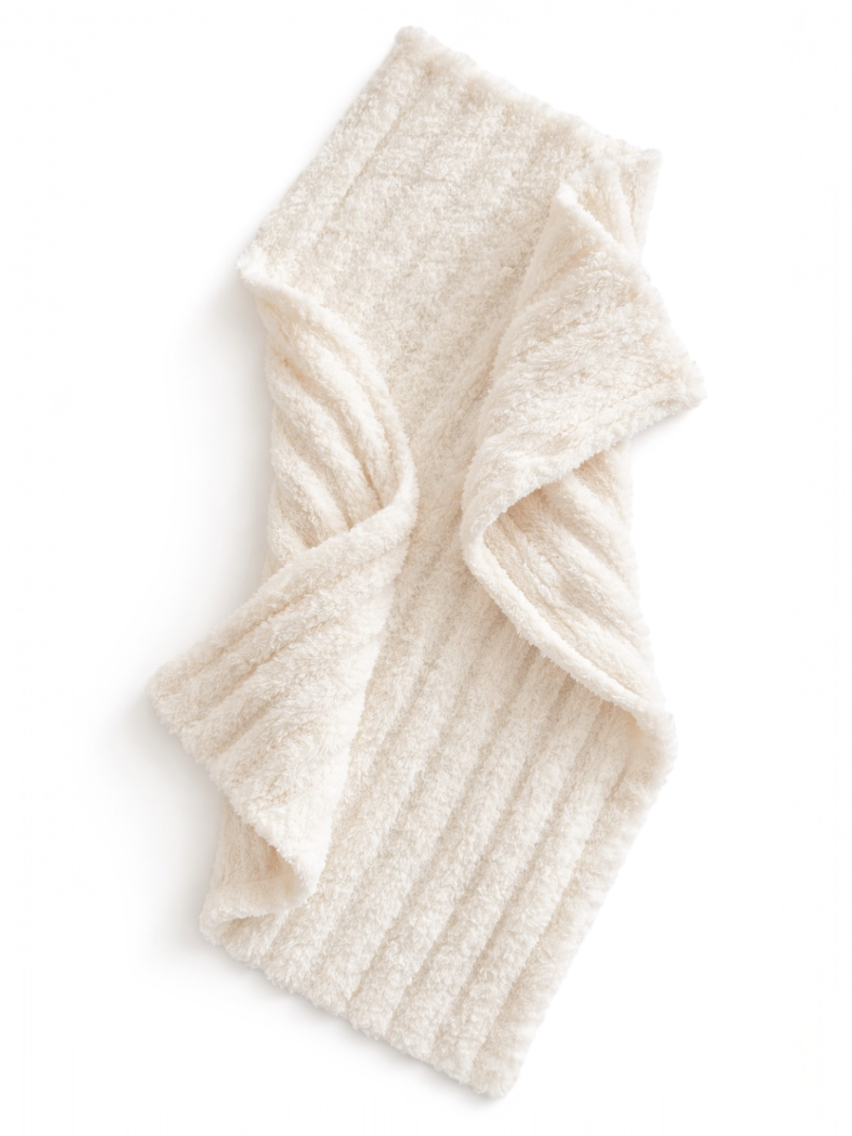 Phufy® Bliss Wave Mini Blanket, Cream