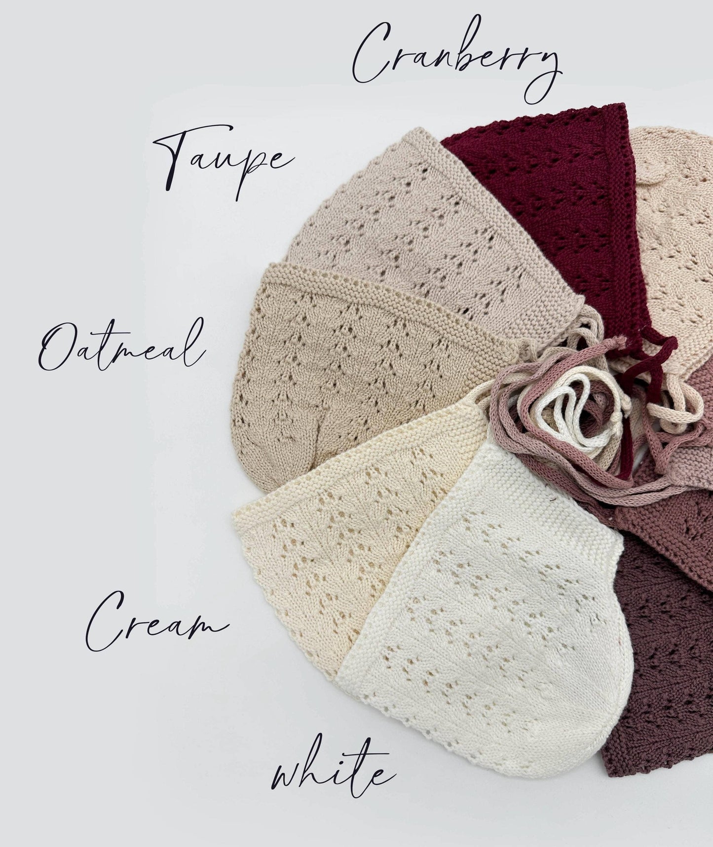 Baby Knit Bonnet Cotton lace Hat| Jamie