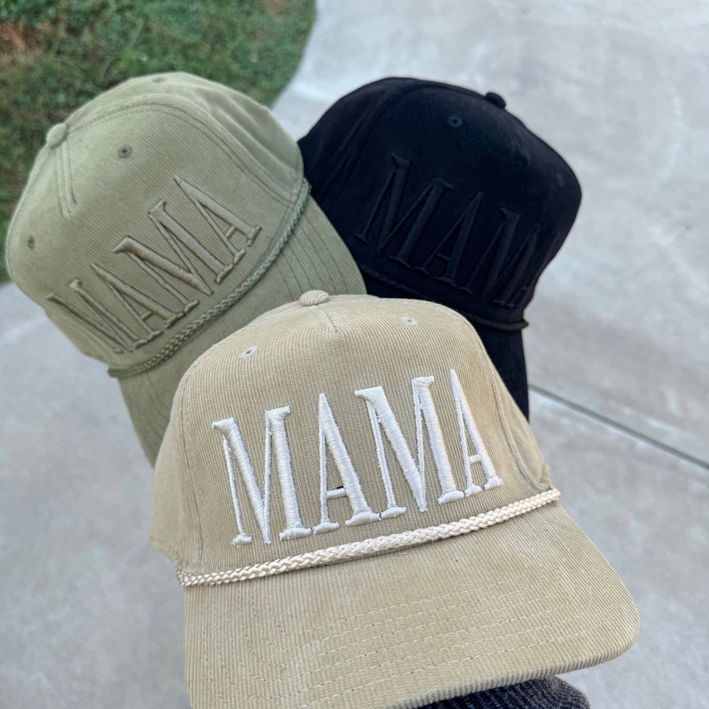 Mama Corduroy 3D Embroidered Trucker Hat - Western
