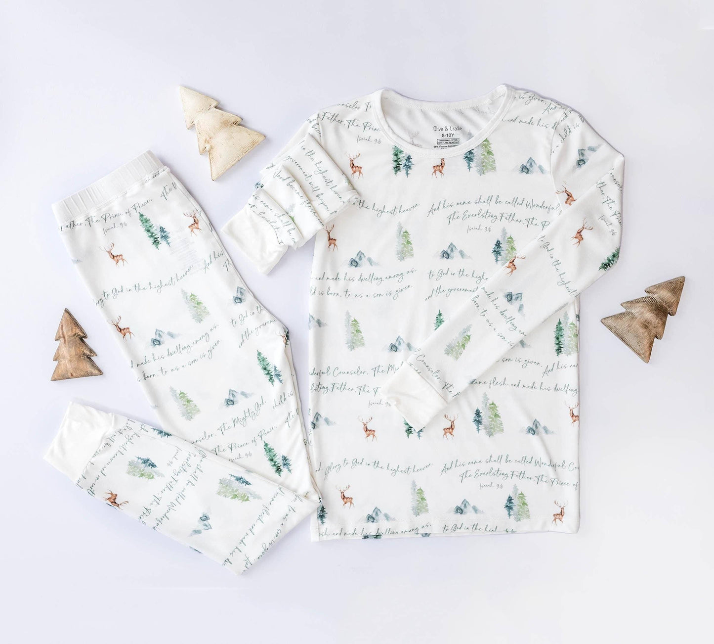 Isaiah 9:6 Deer Christmas Pajamas