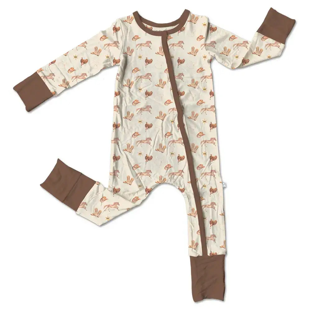 Paislee Sherrif Bamboo Convertible Footie