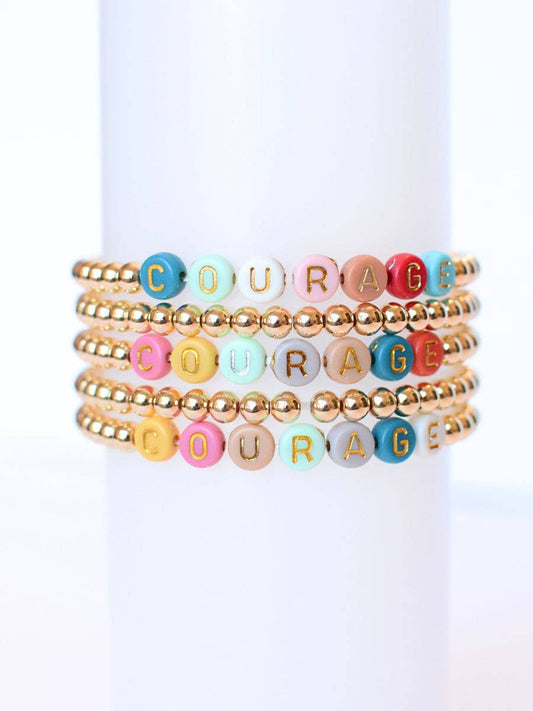 Courage Beaded Bracelet faithbased inspirational jewelry