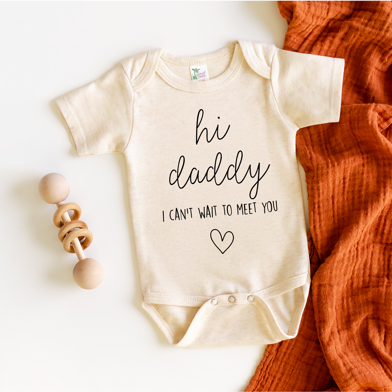 Hi Daddy I Can't Wait to Meet You Onesie