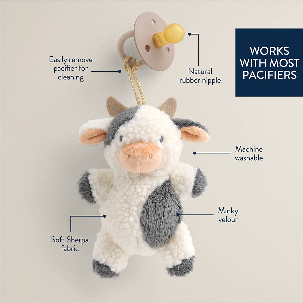 Natural Rubber Pacifier & Stuffed Animal
