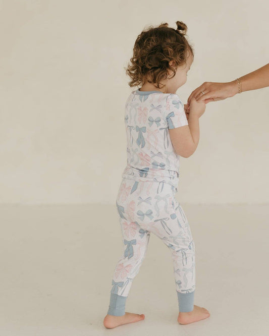 Cotton Candy Bows | Bamboo Short Sleeve Pajamas