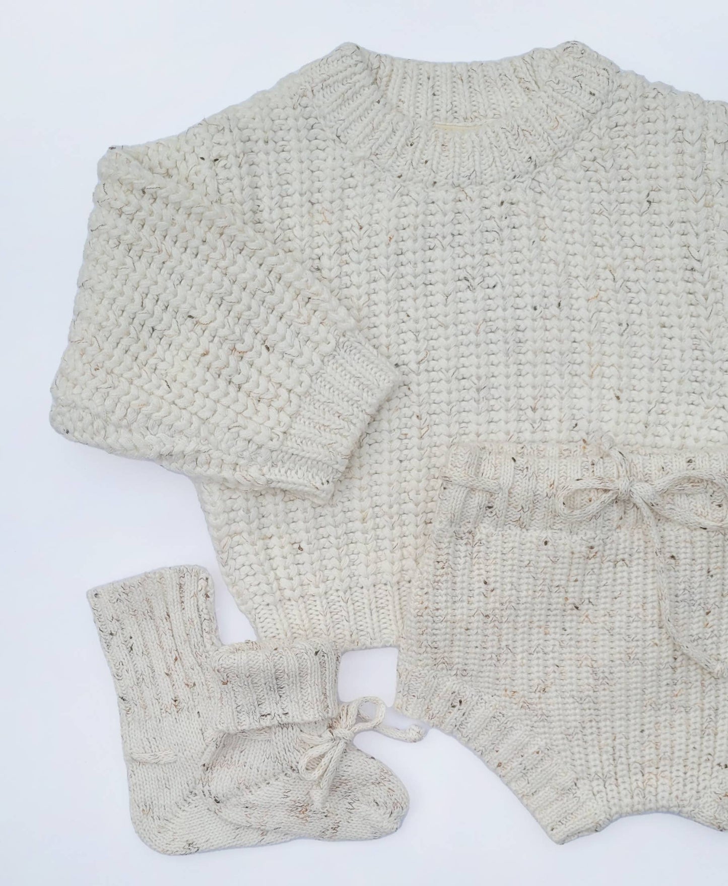 Oversized Baby Sweater Chunky Braided