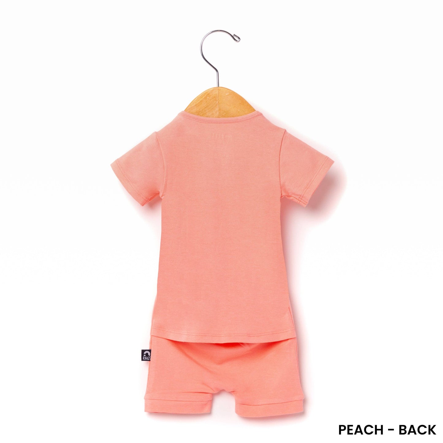 Essentials Infant Peekabooty™ Short Sleeve Short Rag Romper - 'Infant Rag in Multiple Colors'