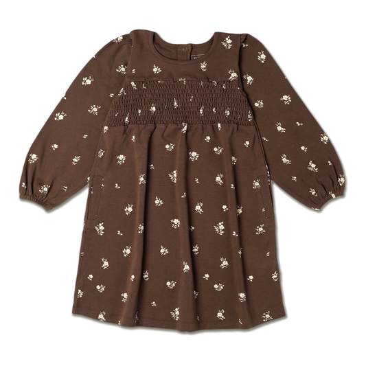 Organic Smocked Sundress - Birch