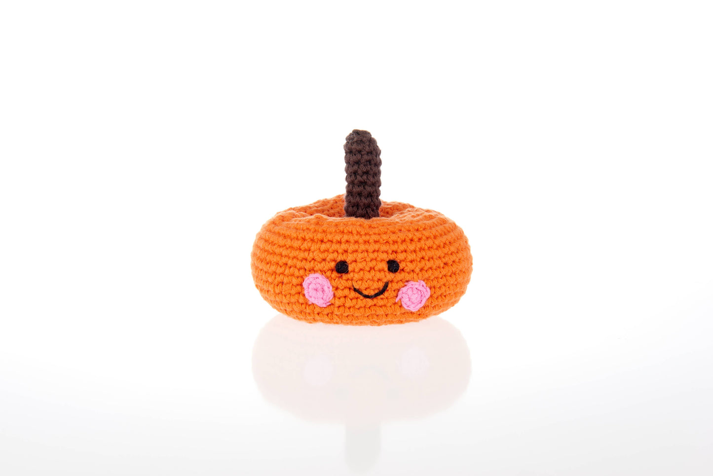 Handmade Orange Pumpkin Rattle – A Fall Favorite!