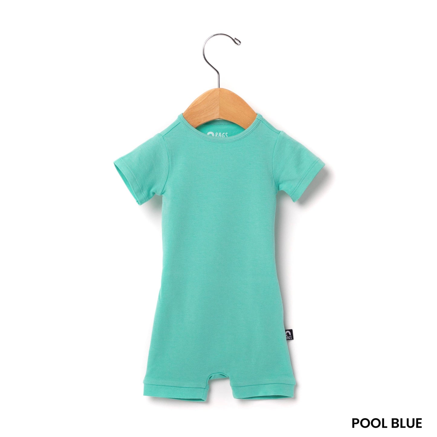 Essentials Infant Peekabooty™ Short Sleeve Short Rag Romper - 'Infant Rag in Multiple Colors'