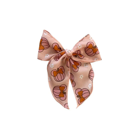 Magical Pumpkins Pink Fay Clip Bow Midi