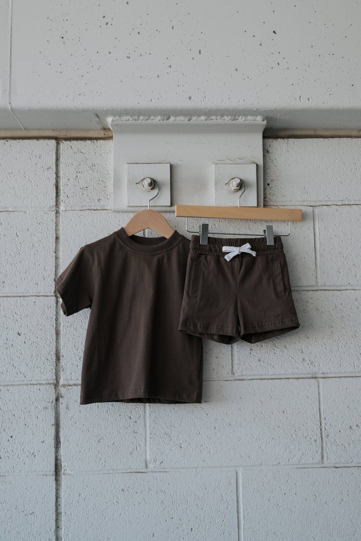 Child Short Set | Espresso