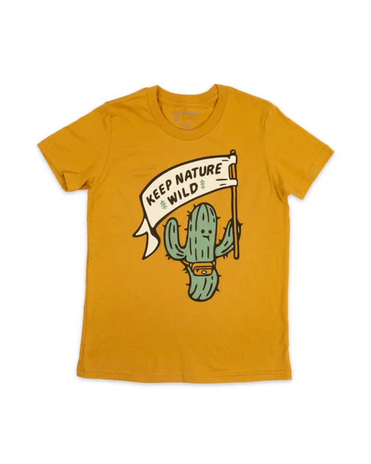 Happy Camper Tee  - Mustard Yellow by Keep Nature Wild