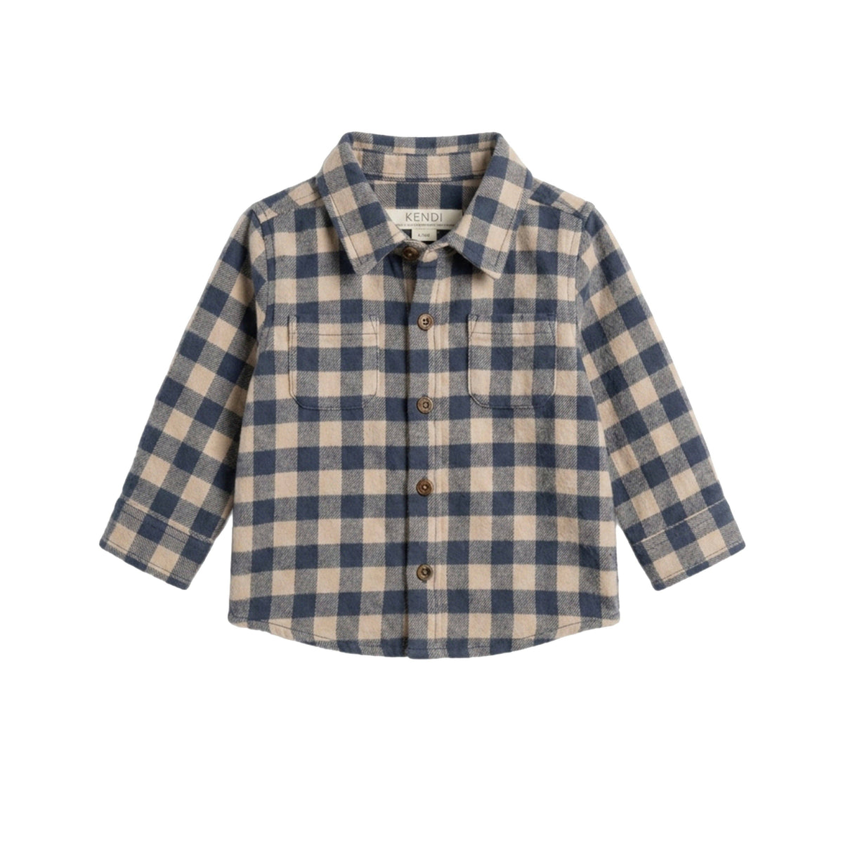 Hugo Flannel Long Sleeve Collared Button Down Shirt - Swindo