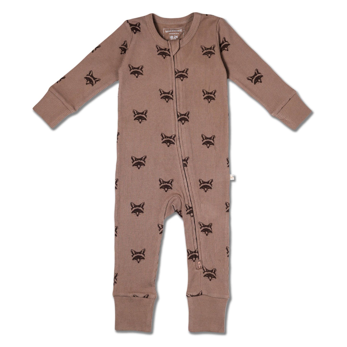 Organic 2-Way Zip Romper - Fox