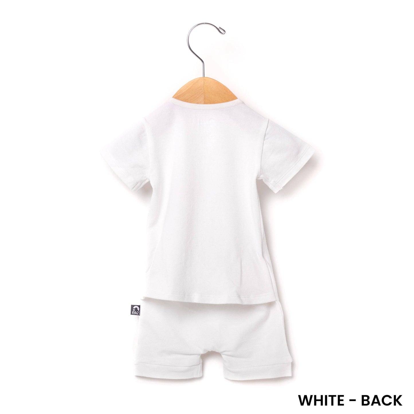 Essentials Infant Peekabooty™ Short Sleeve Short Rag Romper - 'Infant Rag in Multiple Colors'